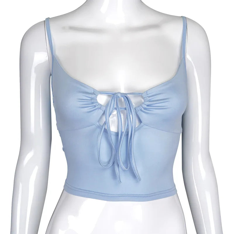 Women's Sexy Solid Color Cropped Top.