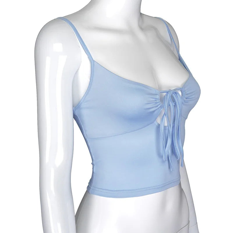 Women's Sexy Solid Color Cropped Top.
