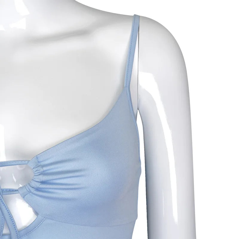 Women's Sexy Solid Color Cropped Top.