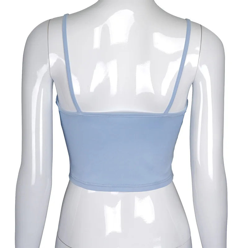 Women's Sexy Solid Color Cropped Top.
