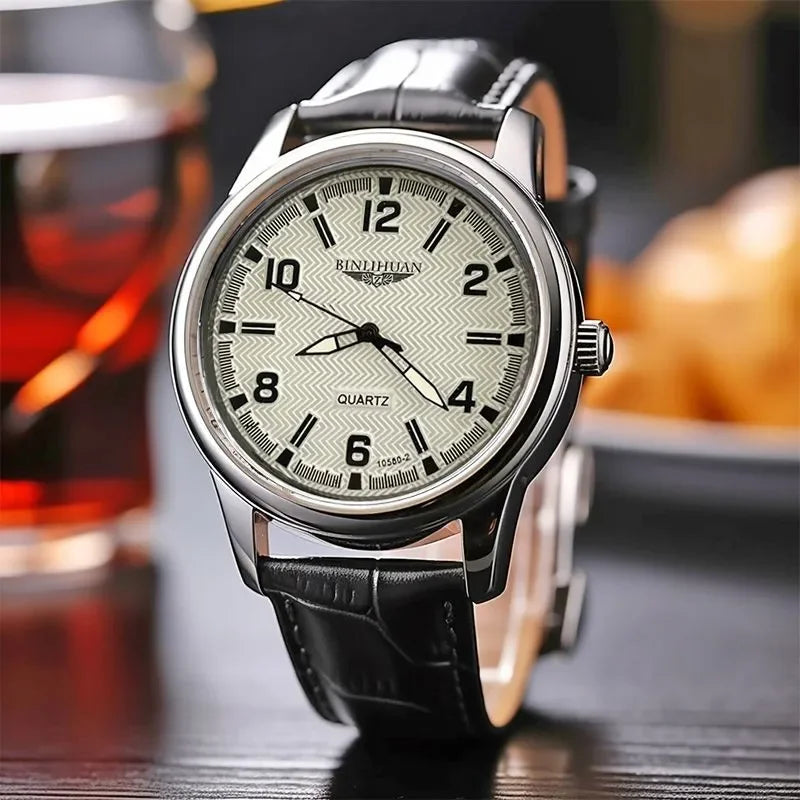 Luxury Waterproof Business Watch with Quartz Movement