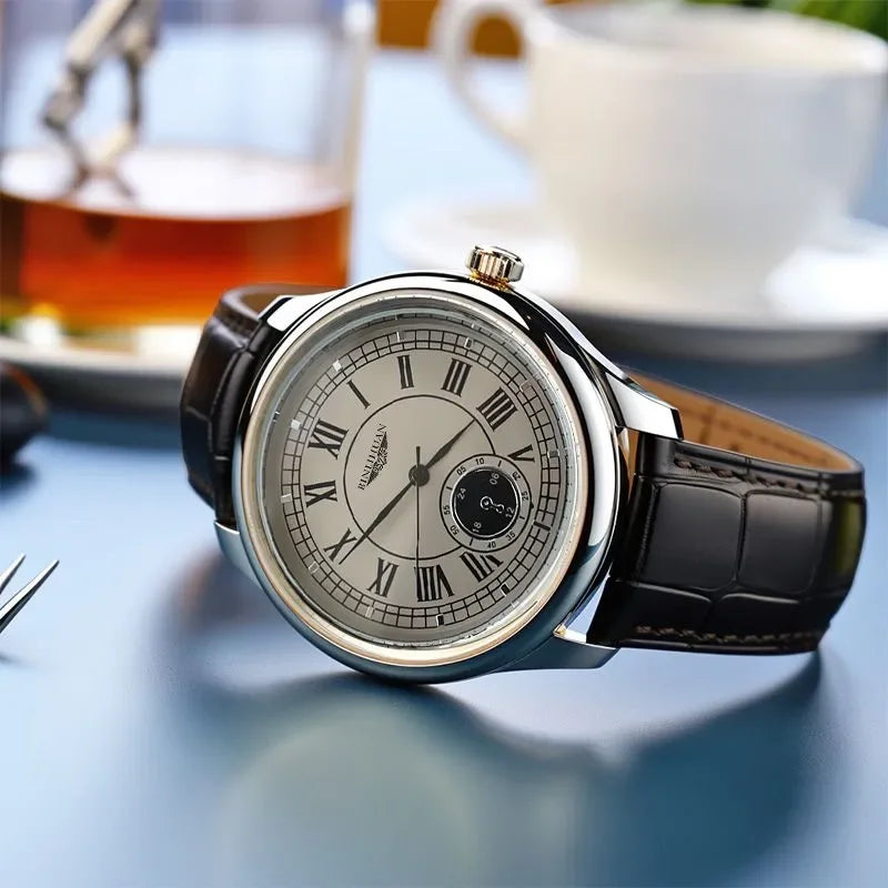 Luxury watch from a renowned brand, waterproof business watch.