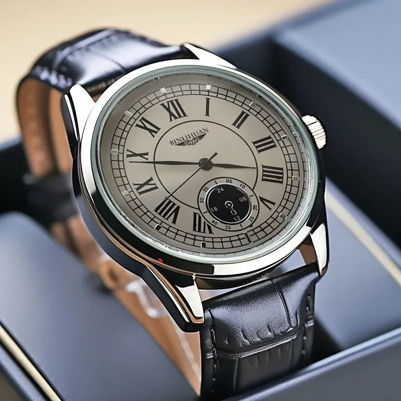 Luxury watch from a renowned brand, waterproof business watch.