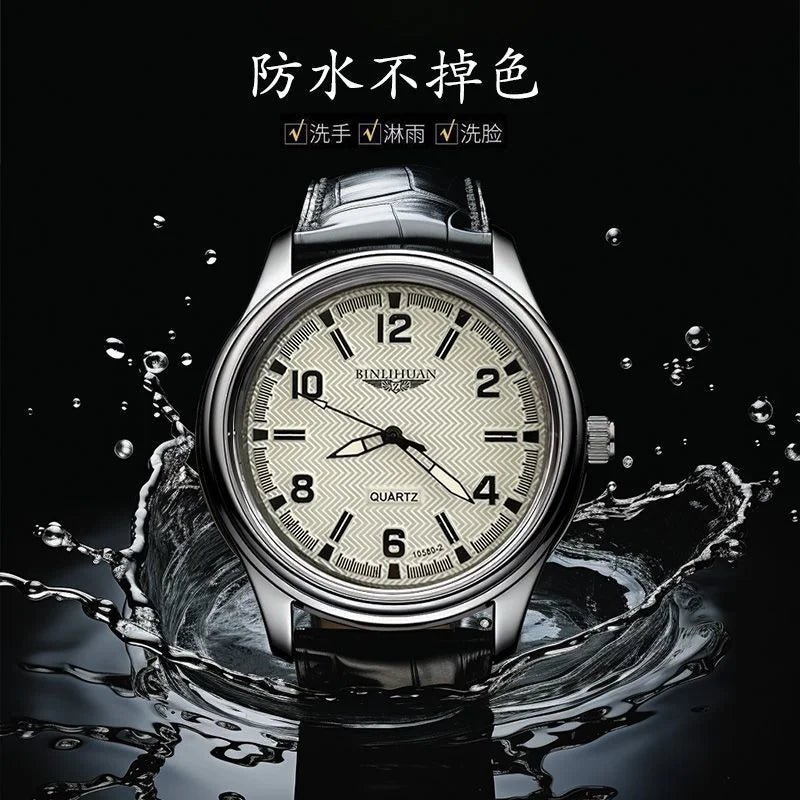 Luxury Waterproof Business Watch with Quartz Movement
