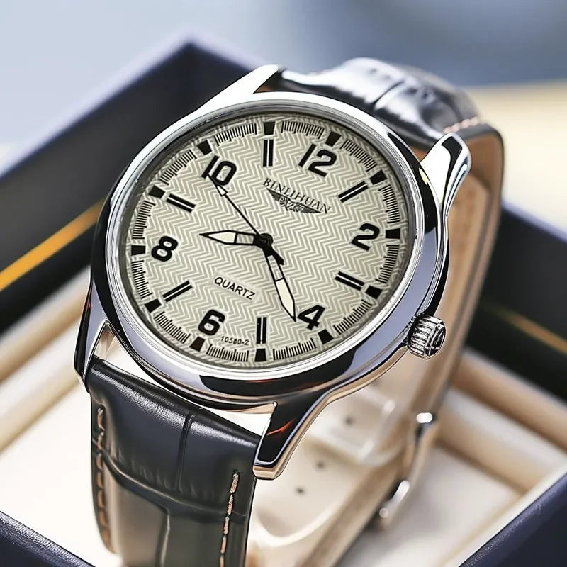 Luxury Waterproof Business Watch with Quartz Movement