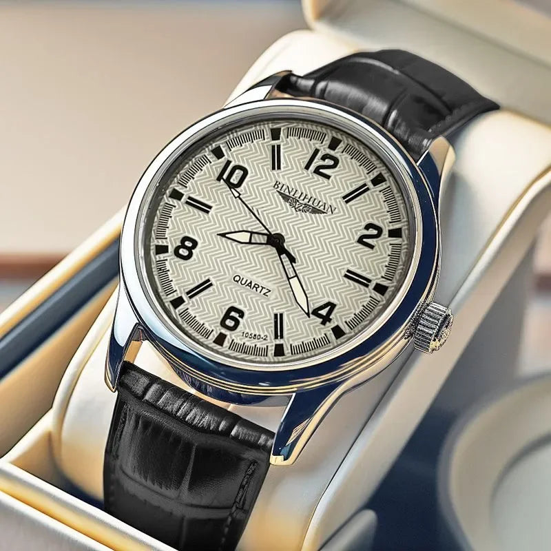 Luxury Waterproof Business Watch with Quartz Movement