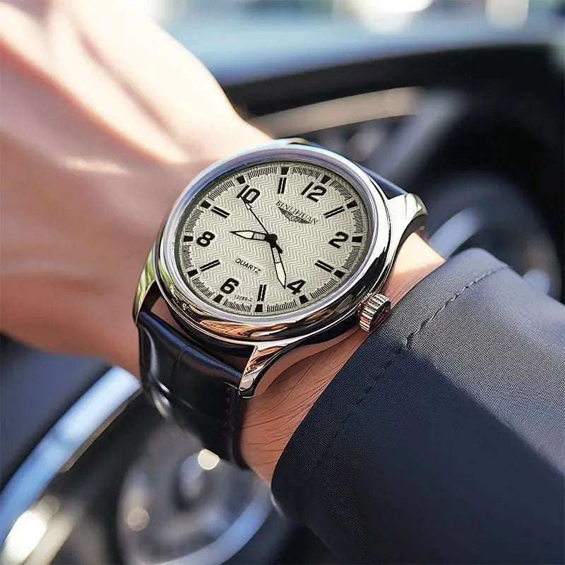 Luxury Waterproof Business Watch with Quartz Movement