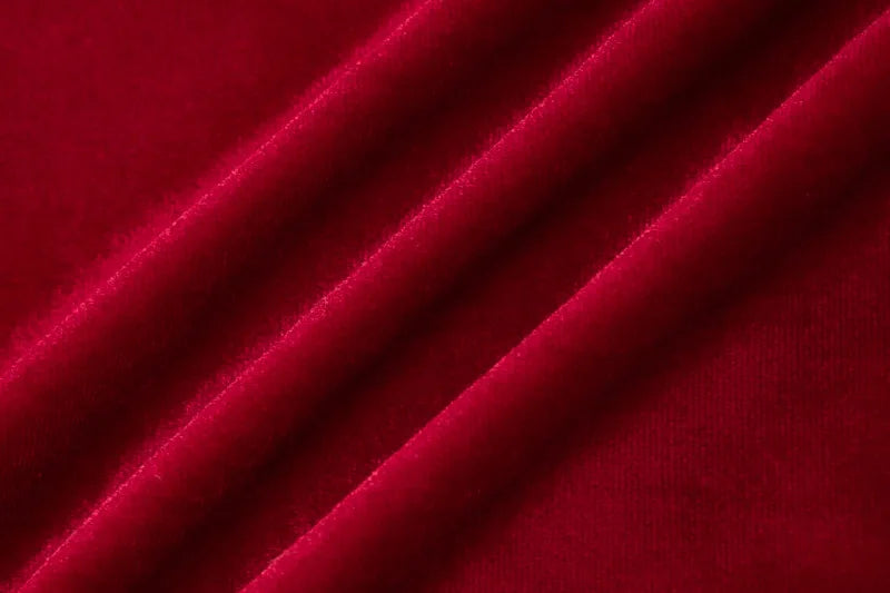 Elegant Women's Velvet Dress with Long Sleeves.
