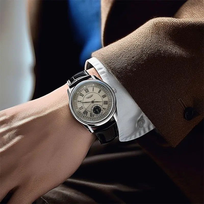 Luxury watch from a renowned brand, waterproof business watch.
