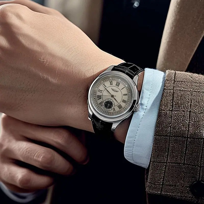 Luxury watch from a renowned brand, waterproof business watch.