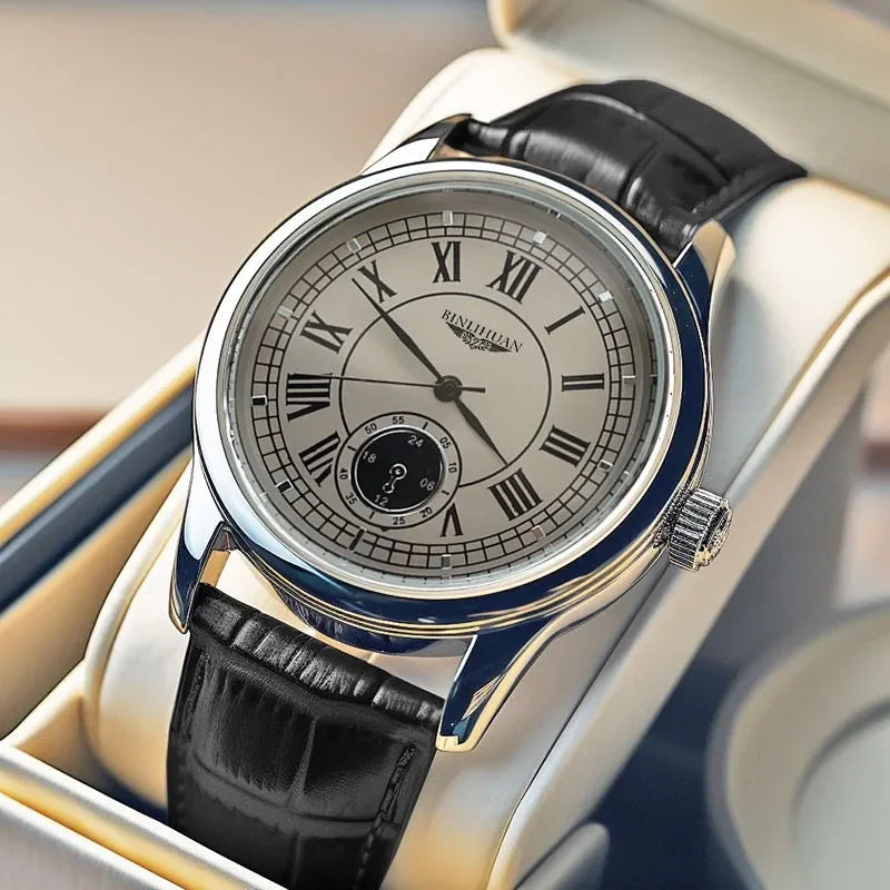 Luxury watch from a renowned brand, waterproof business watch.