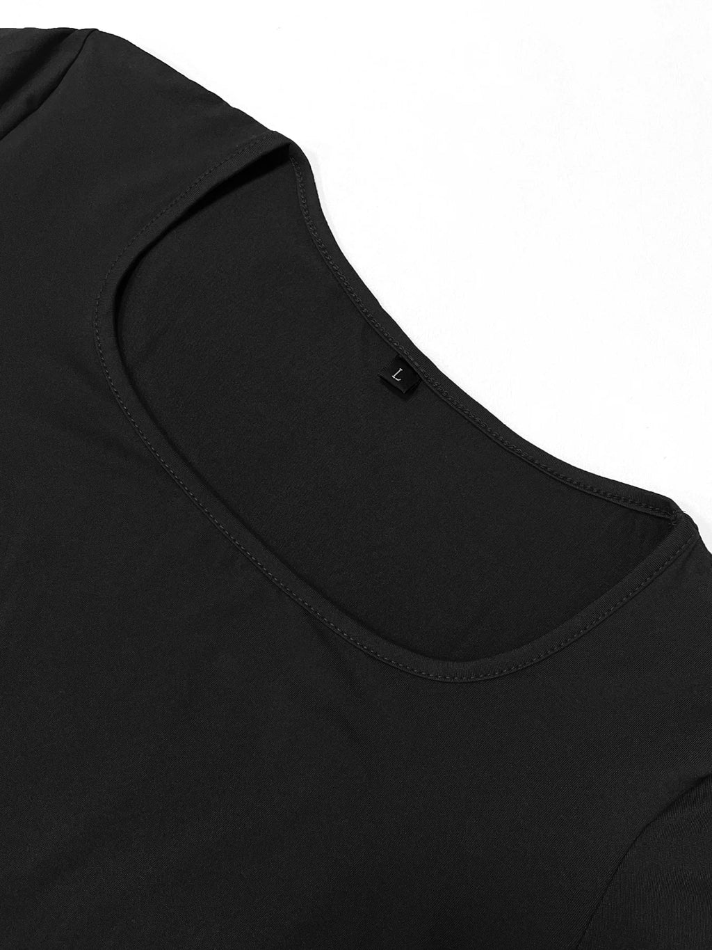 Women's Plain Long-Sleeved Dress