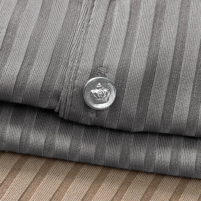 Men's Striped Short-Sleeve Polo Shirt.