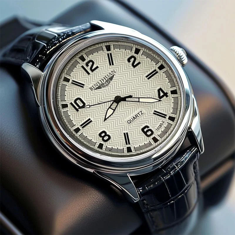 Luxury Waterproof Business Watch with Quartz Movement