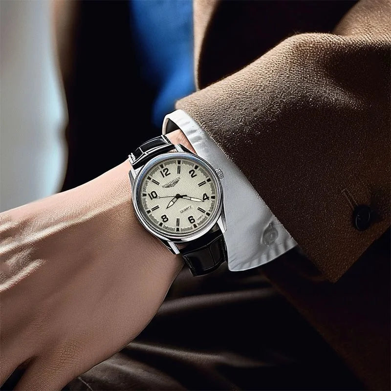 Luxury Waterproof Business Watch with Quartz Movement