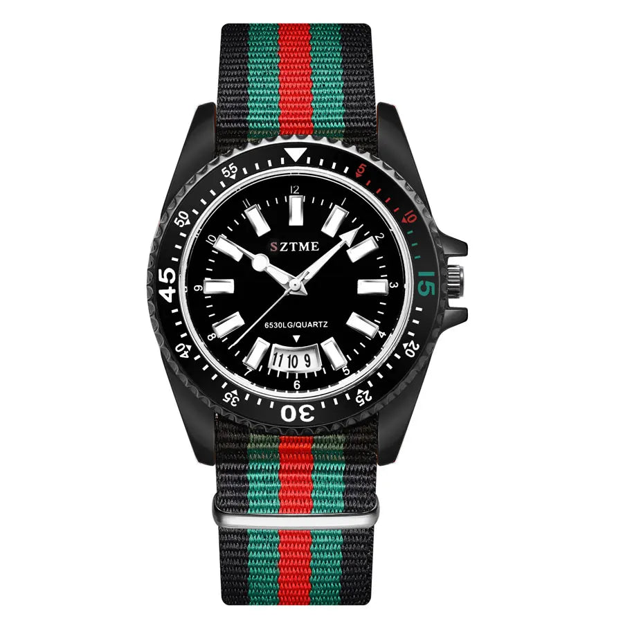 Luxury Quartz Watch – Premium Men’s Timepiece with Nylon Strap